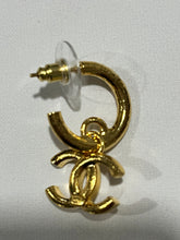 Load image into Gallery viewer, Chanel Hoop CC Drop Earrings
