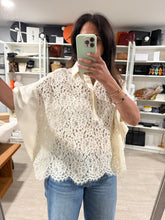 Load image into Gallery viewer, Michael Kors Lace Corded Butterfly Blouse
