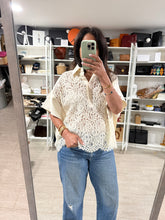 Load image into Gallery viewer, Michael Kors Lace Corded Butterfly Blouse
