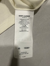 Load image into Gallery viewer, Saint Laurent Cotton Modal  White Crew Neck T Shirt
