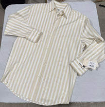 Load image into Gallery viewer, Saint Laurent Cotton Pique Striped Beige Button Front Shirt
