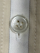 Load image into Gallery viewer, Saint Laurent Cotton Pique Striped Beige Button Front Shirt
