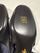 Load image into Gallery viewer, Prada Black Leather Round Toe Slingbacks
