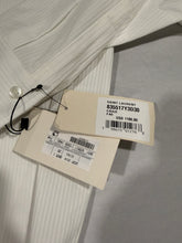 Load image into Gallery viewer, Saint Laurent Cotton Pique Striped White Button Front Shirt
