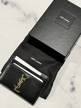 Load image into Gallery viewer, Saint Laurent Black Silver/Gold Hardware Card Case
