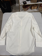 Load image into Gallery viewer, Saint Laurent Cotton Pique Striped White Button Front Shirt
