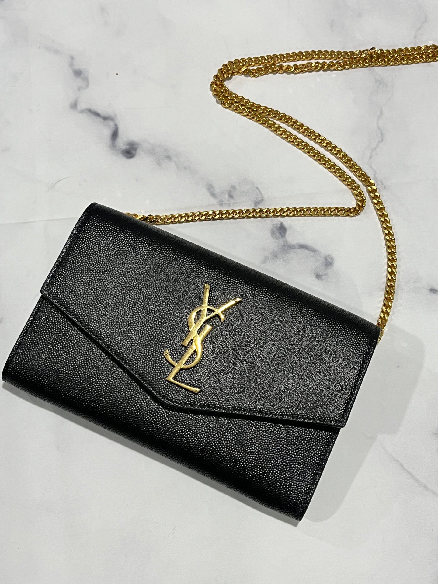 Saint Laurent YSL Black Uptown Crossbody Bag