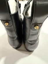 Load image into Gallery viewer, Christian Louboutin Black Flat Chain Ankle Booties
