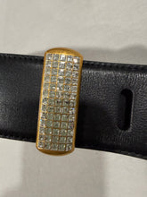 Load image into Gallery viewer, Balenciaga Black Belt Crystal Embedded
