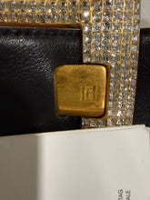 Load image into Gallery viewer, Balenciaga Black Belt Crystal Embedded
