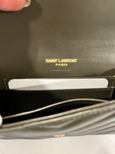 Load image into Gallery viewer, Saint Laurent Lt Musk Flap Chevron Card Case

