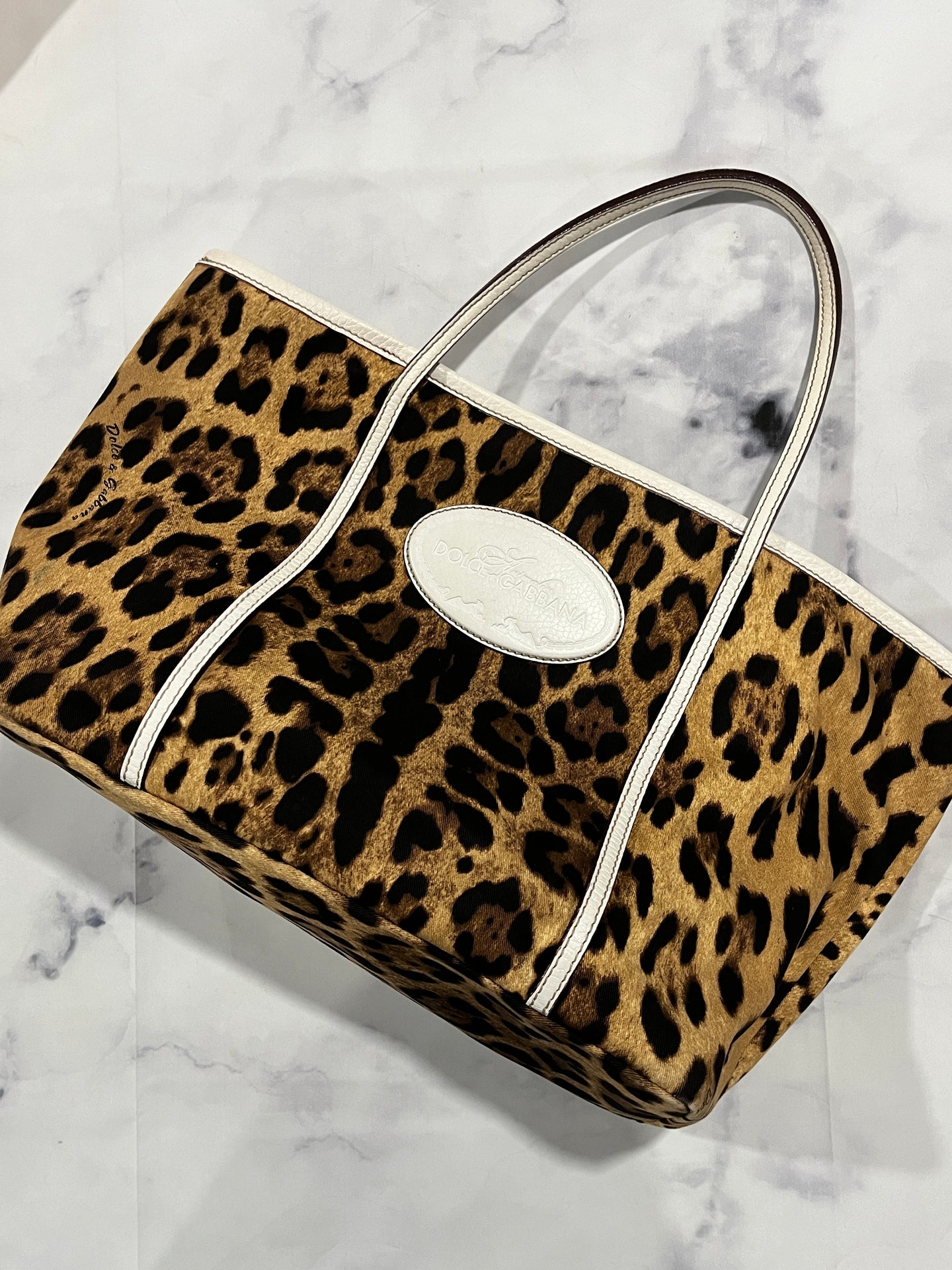 Dolce Gabbana Leopard Tote  Bag