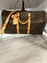 Load image into Gallery viewer, Louis Vuitton Monogram Keepall 50 Weekender Travel Bag
