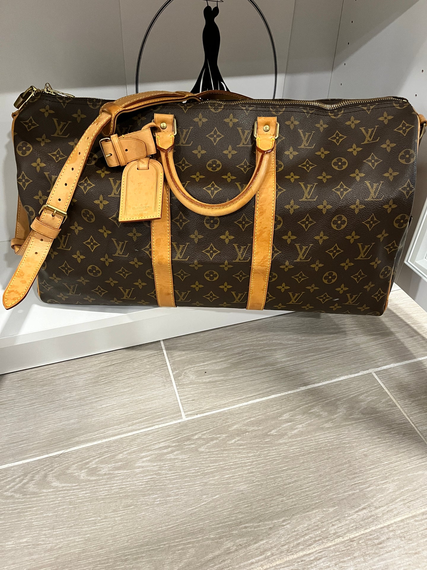 Louis Vuitton Monogram Keepall 50 Weekender Travel Bag