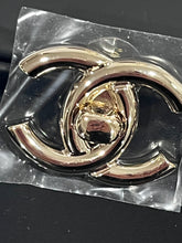 Load image into Gallery viewer, Chanel  CC Gold Tone Turnlock Large Earrings
