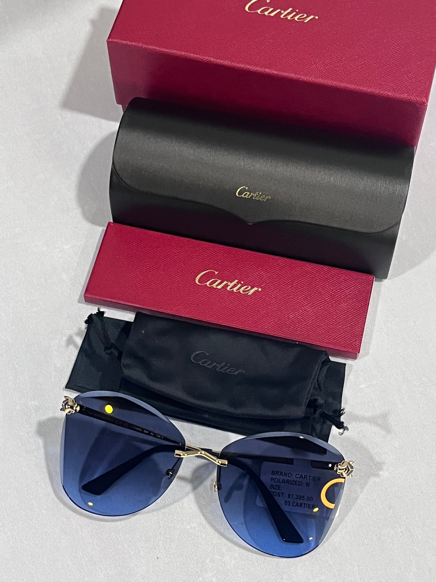 Cartier Rimless Panthere Sunglasses
