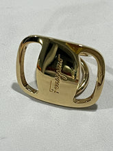 Load image into Gallery viewer, Ferragamo Gold Tone Scarf Ring
