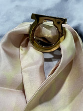 Load image into Gallery viewer, Ferragamo Gancini Gold Tone Scarf Ring
