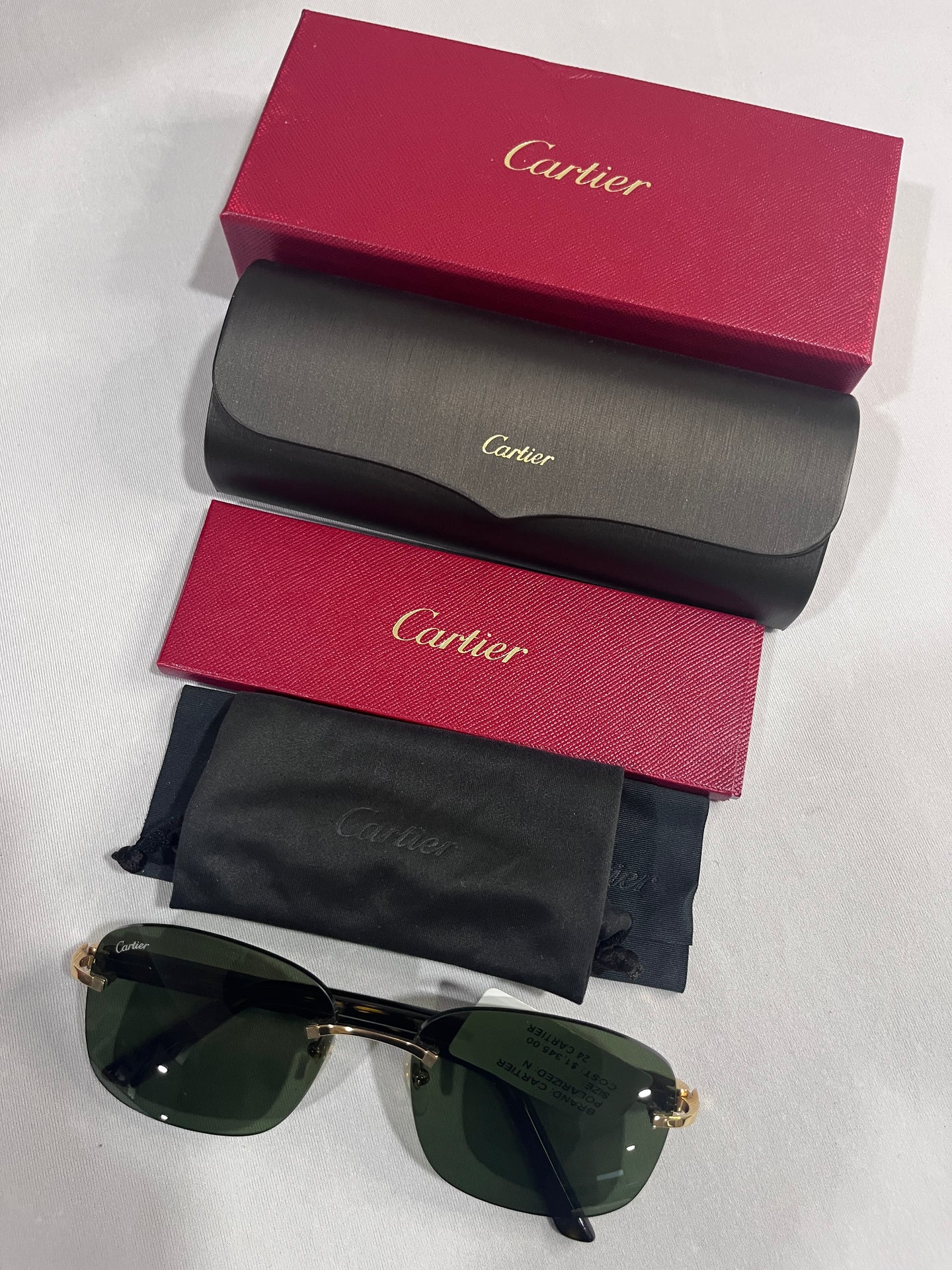 Cartier Rimless Rectangle Sunglasses