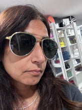 Load image into Gallery viewer, Cartier Tu-tone Santos Aviators Tu-tone 501 Sunglasses
