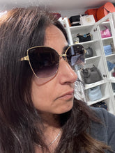 Load image into Gallery viewer, Cartier Womens Butterfly Rectangle 518 Sunglasses
