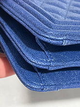 Load image into Gallery viewer, Chanel Boy North South Rectangle Cobalt Blue Caviar Crossbody Bag
