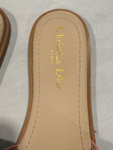 Load image into Gallery viewer, Dior Raffia Pink Embroidered D Way Slides
