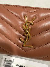 Load image into Gallery viewer, Saint Laurent YSL Cassandre Barely Pink Zip  Card Case

