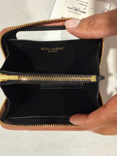 Load image into Gallery viewer, Saint Laurent YSL Cassandre Barely Pink Zip  Card Case

