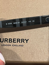 Load image into Gallery viewer, Burberry Black Resin Plaid Sunglasses
