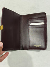 Load image into Gallery viewer, Saint Laurent YSL Cassandre Bordeaux Passport Holder
