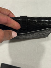 Load image into Gallery viewer, Saint Laurent YSL Cassandre Black Quilted Snap Wallet
