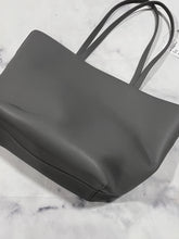 Load image into Gallery viewer, Celine Triomphe Cabas Medium Gray Leather Bag
