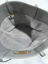 Load image into Gallery viewer, Celine Triomphe Cabas Medium Gray Leather Bag
