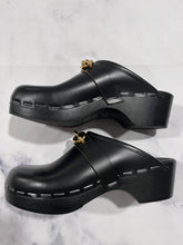 Load image into Gallery viewer, Saint Laurent YSL Black Clog
