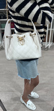 Load image into Gallery viewer, Chanel 25 White Caviar Small Shoulder Bag

