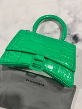 Load image into Gallery viewer, Balenciaga Hourglass XS Crocodile Embossed Crossbody Bag
