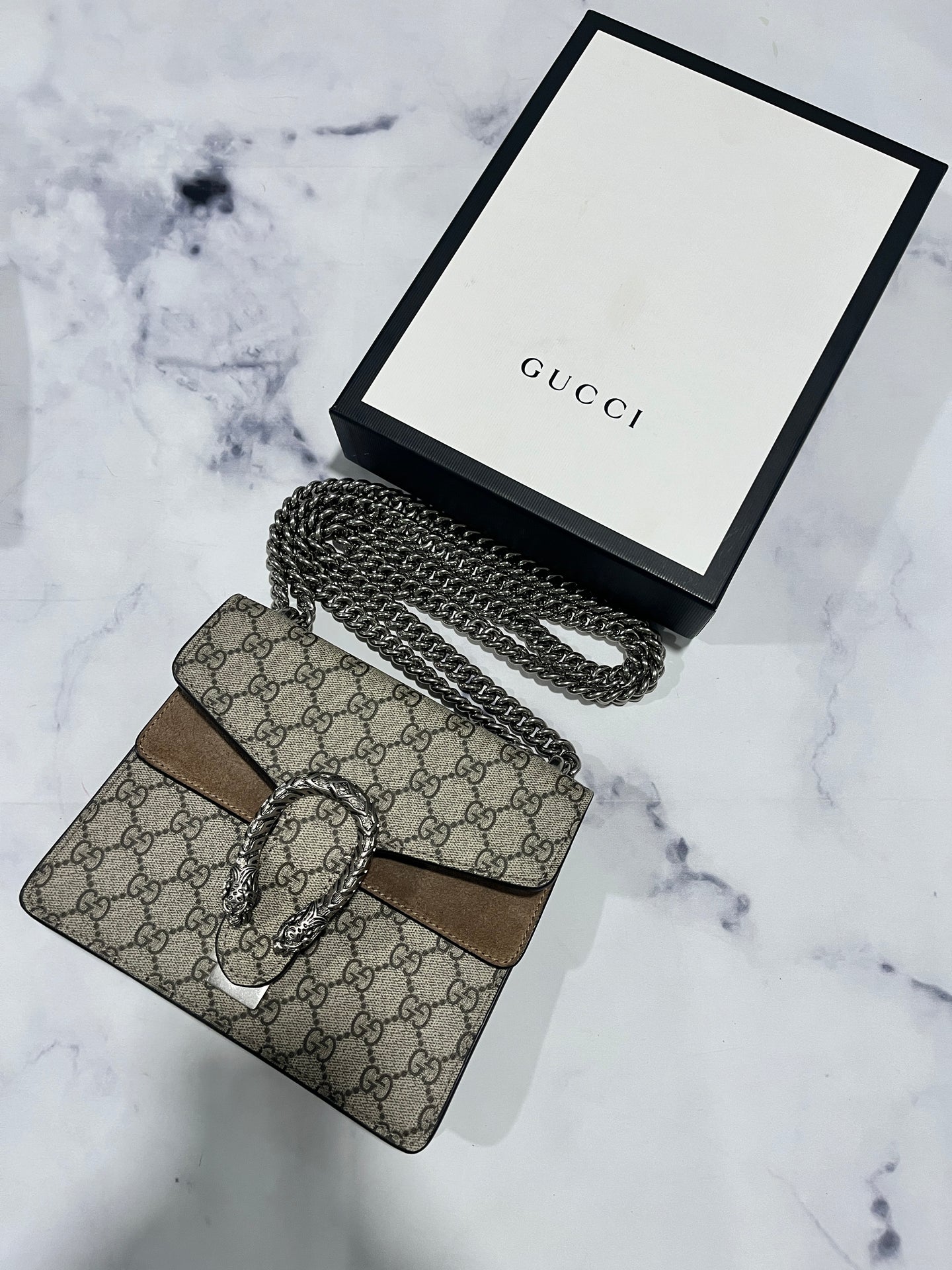 Gucci Mini Dionysus GG Flap Shoulder Bag