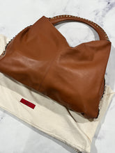 Load image into Gallery viewer, Valentino Tan Rockstud Hobo
