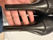 Load image into Gallery viewer, Prada Black Leather High Heel Slip On Boots
