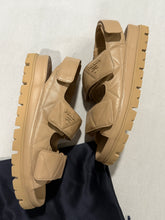 Load image into Gallery viewer, Prada Camel Dad Adjustable Sandals
