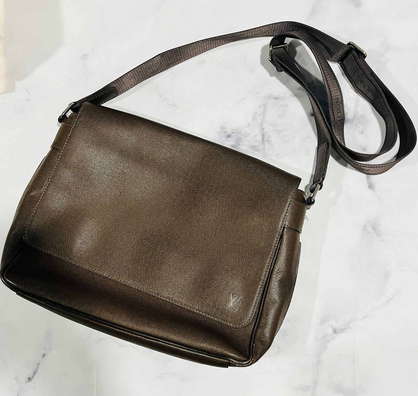 Louis Vuitton Brown Messenger Crossbody Bag