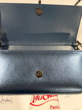 Load image into Gallery viewer, Christian Louboutin Metallic Blue Wallet On A Chain
