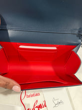 Load image into Gallery viewer, Christian Louboutin Metallic Blue Wallet On A Chain
