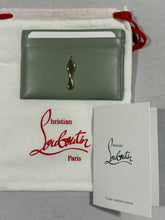 Load image into Gallery viewer, Christian Louboutin Gray Green Card Case
