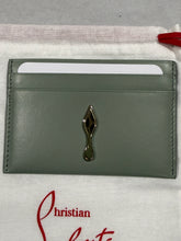 Load image into Gallery viewer, Christian Louboutin Gray Green Card Case
