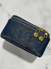 Load image into Gallery viewer, Chanel Vintage Denim Vanity GHW
