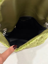 Load image into Gallery viewer, Saint Laurent YSL Small Lou Lou Green Velvet Bag
