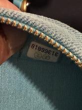 Load image into Gallery viewer, Chanel 19 Lt Blue Denim Round Crossbody Clutch
