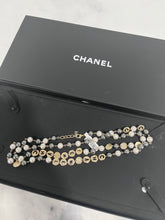 Load image into Gallery viewer, Chanel  19A Egyptian CC Gold tone Faux Pearl Strand Necklace
